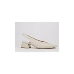 Slingback white leather shoes PATRICIA - LUISA TOLEDO