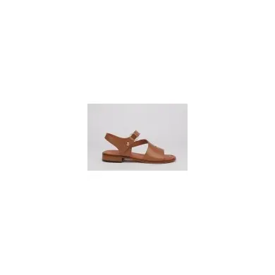 Sandalias planas mujer JUANA color cuero - LUISA TOLEDO