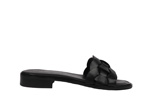 Black flat sandals julia