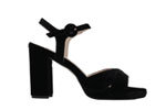 black velvet sandals TERESA