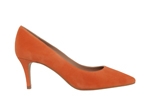 Orange stiletto ISABELA heel 7 cm.