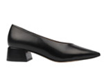 comfortable black leather shoes LUCIA