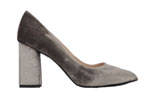 Gray velvet shoes CAYETANA