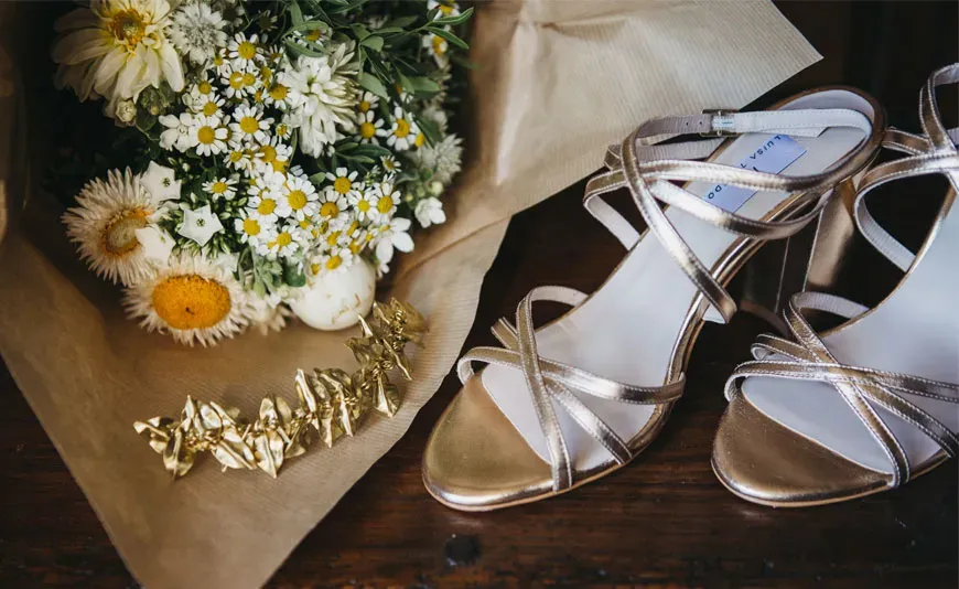 Wedding sandals for guests and brides